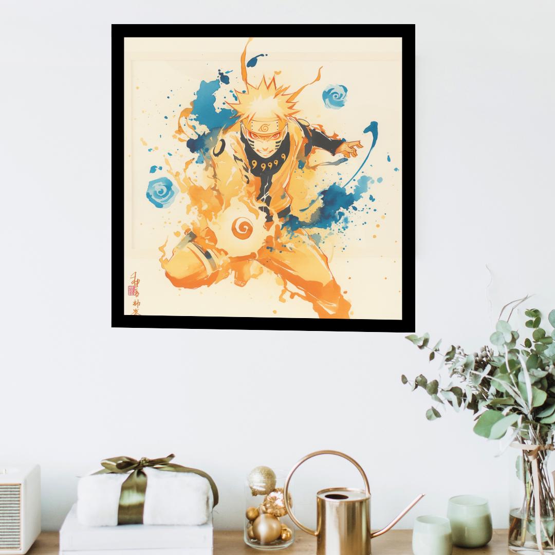 Sage Mode Naruto in Japanese Art Style, Japanese Fine Art, Anime Wall Art, High Quality Poster, Ink Wash Style, Naruto Poster, Naruto Art